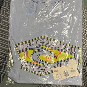 Rip Curl Light Blue T-Shirt with Vibrant Logo blueish  purple XXL
